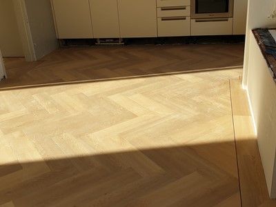 Pvc visgraat motief met band en bies